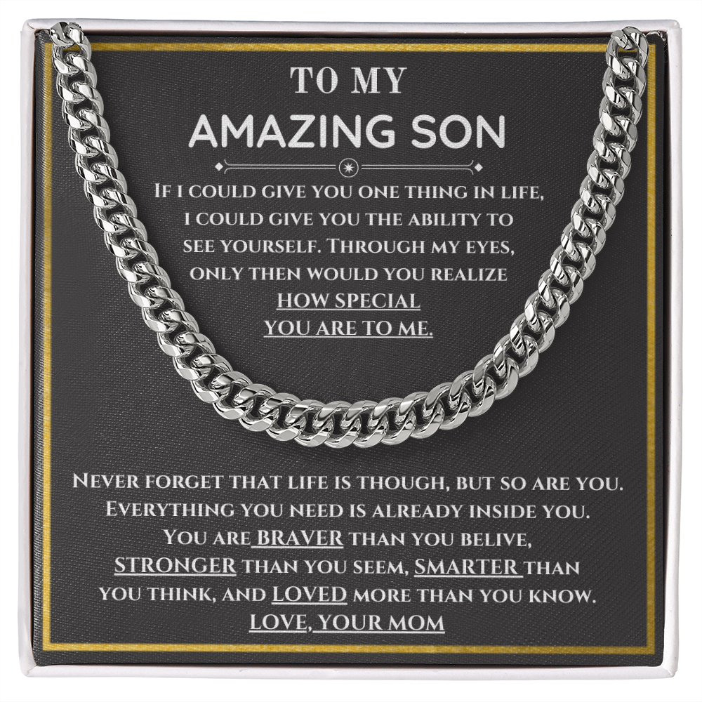 To My Amazing Son
